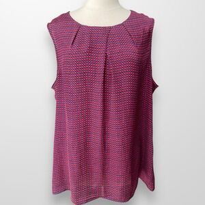 Coldwater Creek‎ Women's Size 2X Blouse Top Shirt Sleeveless 20 / 22